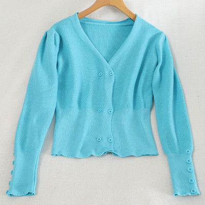 Uue mudeli nööpide ja V-kaelusega naiste kardigan