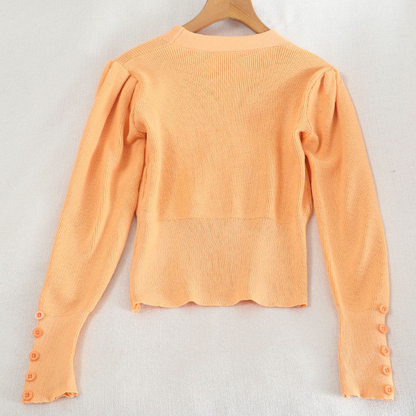 Uue mudeli nööpide ja V-kaelusega naiste kardigan