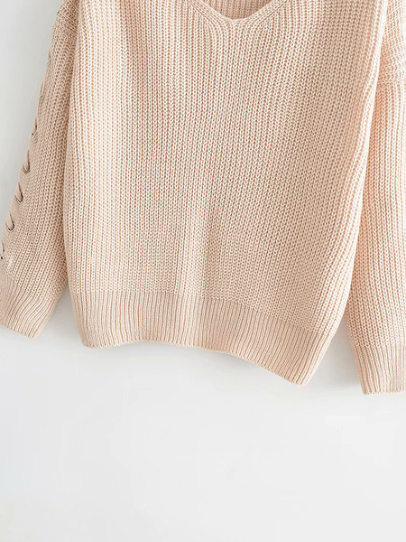 Γυναικείο πουλόβερ με μανίκια 