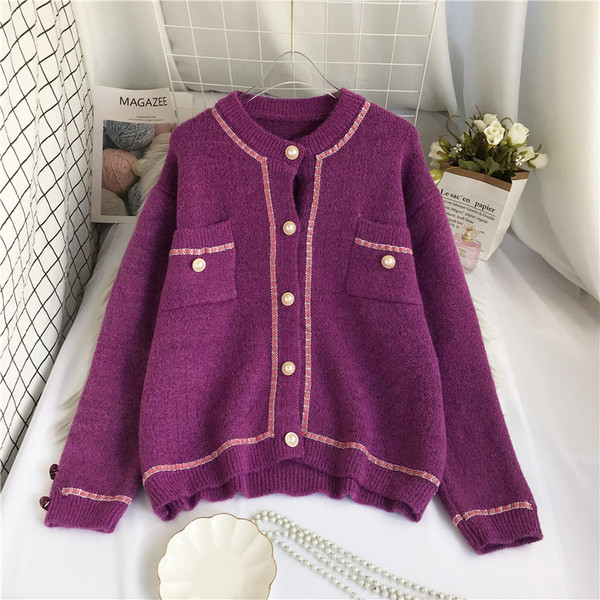 Novi model ženskog kardigana sa džepom i gumbima