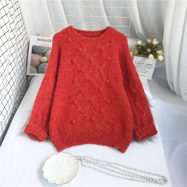 Naiste kampsun - ümara kaelusega ja pikkade varrukatega