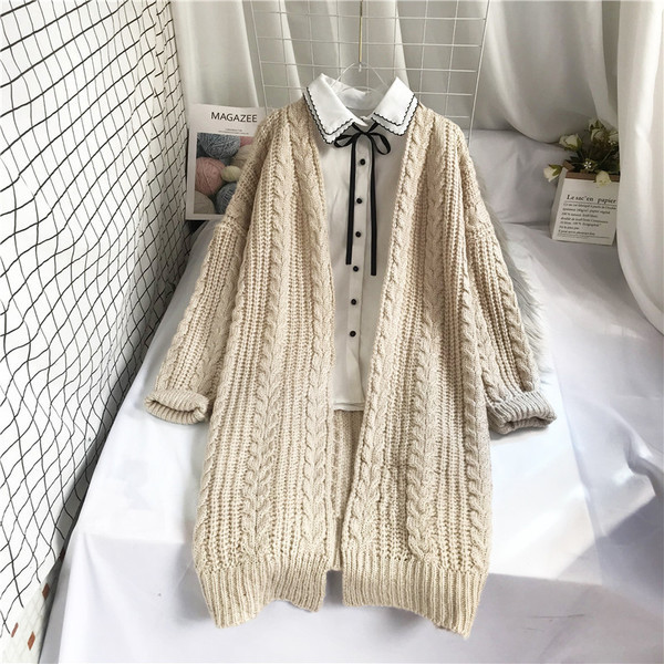 Novi model dugog ženskog prsluka sa dugim rukavima