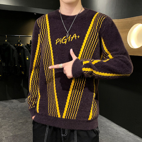 Meeste vabaaja kampsun kirja ja O-kaelusega