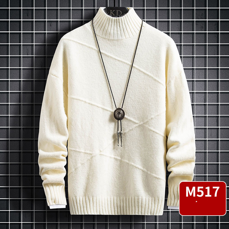 Ζεστό χειμερινό ανδρικό πουλόβερ  - κλασικό μοντέλο