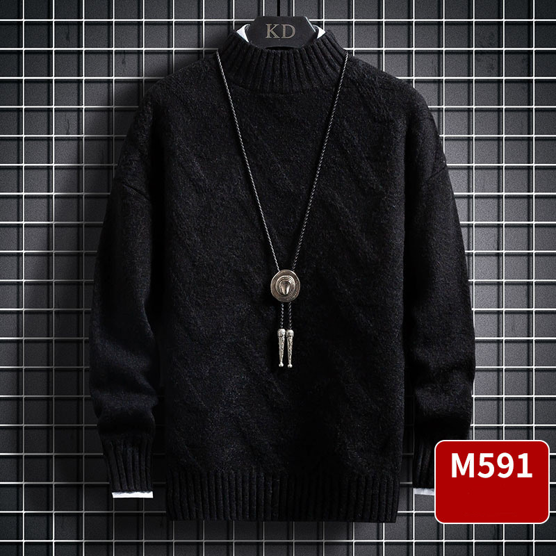 Ζεστό χειμερινό ανδρικό πουλόβερ  - κλασικό μοντέλο