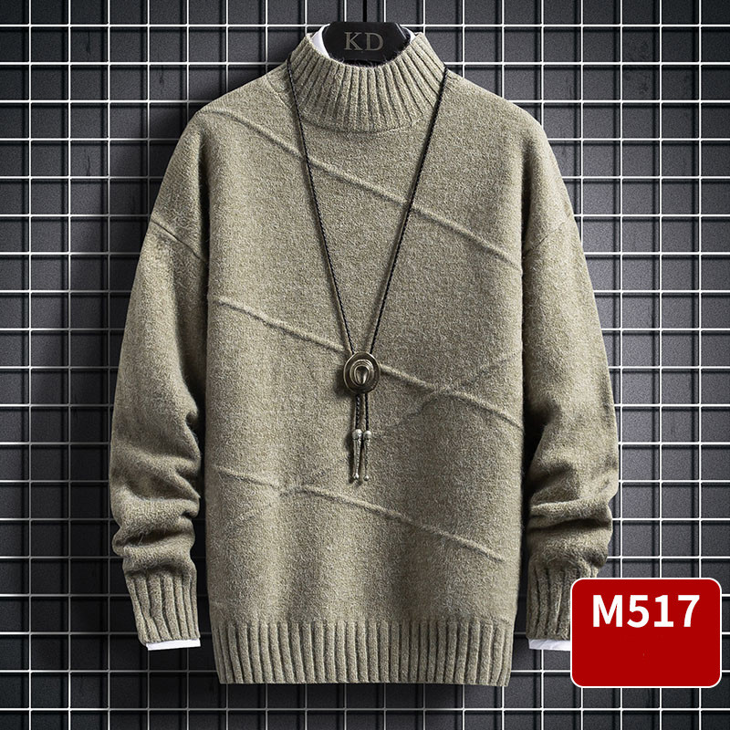 Ζεστό χειμερινό ανδρικό πουλόβερ  - κλασικό μοντέλο