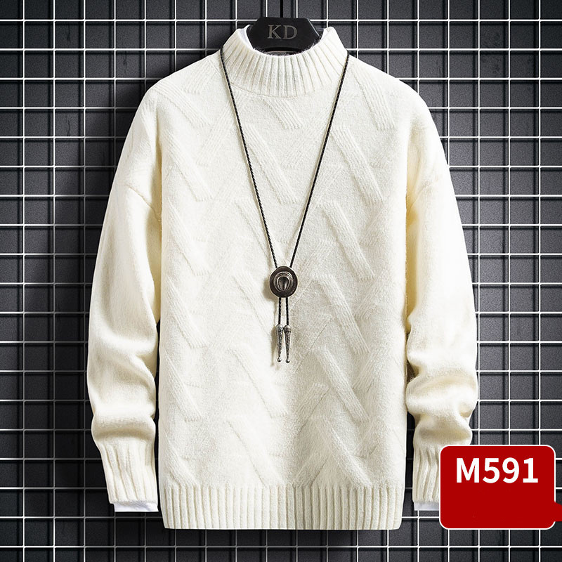 Ζεστό χειμερινό ανδρικό πουλόβερ  - κλασικό μοντέλο