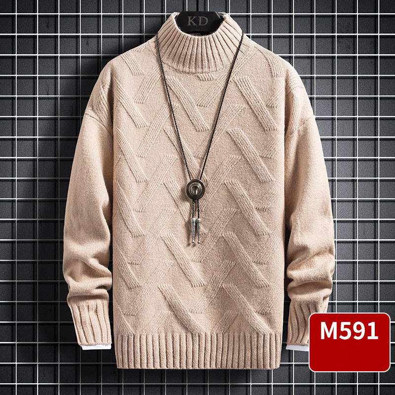 Ζεστό χειμερινό ανδρικό πουλόβερ  - κλασικό μοντέλο