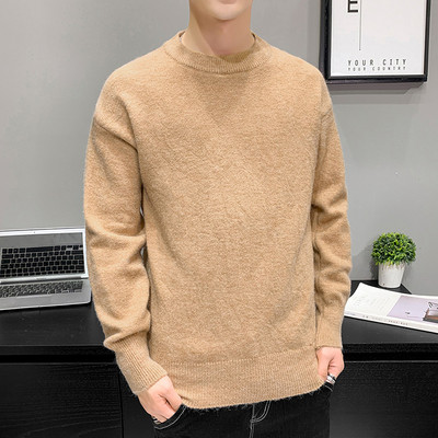 Ανδρικό πουλόβερ με στρογγυλή λαιμόκοψη