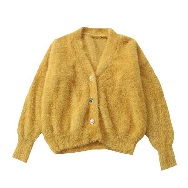 Aktualan ženski prsluk s gumbima i V izrezom