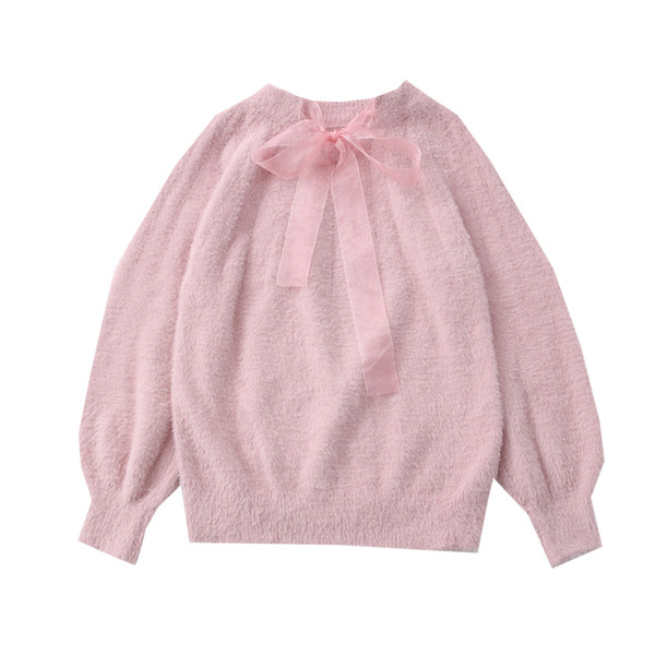 Νέο μοντέλο γυναικείο πουλόβερ με κορδέλα 