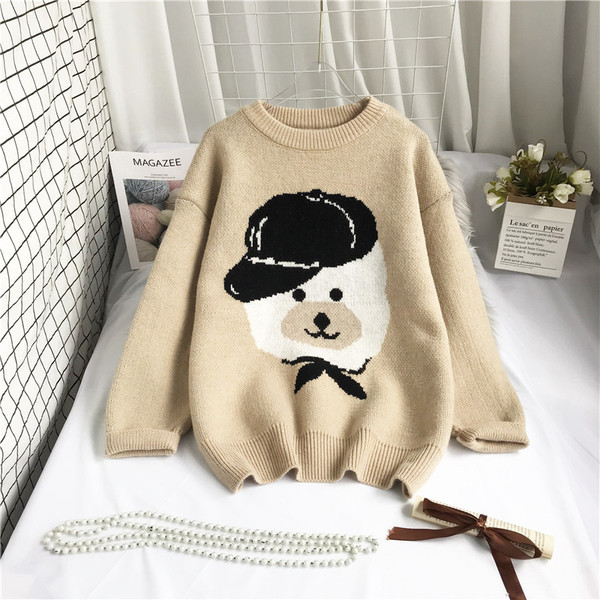 Νέο μοντέλο  πλεκτό γυναικείο πουλόβερ με οβάλ λαιμόκοψη