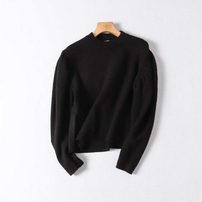 Φθινοπωρινό πουλόβερ με φουσκοτά μανίκια