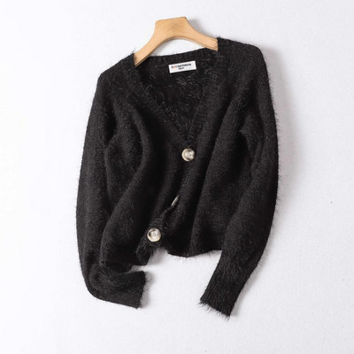 Ζακέτα  με κουμπιά και λαιμόκοψη