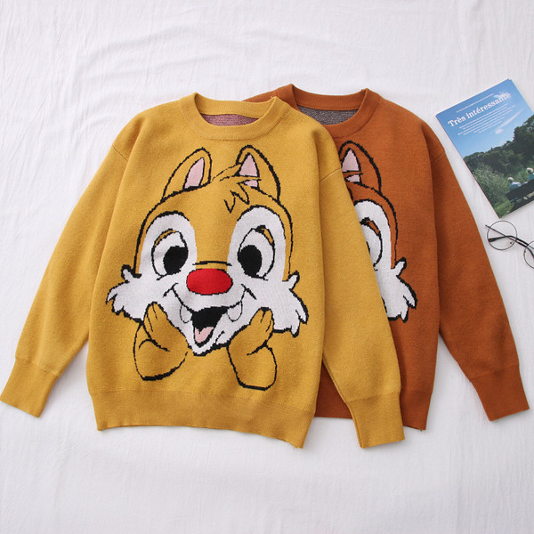 Νέο μοντέλο γυναικείο πουλόβερ με κεντήματα και στρογγυλή λαιμόκοψη