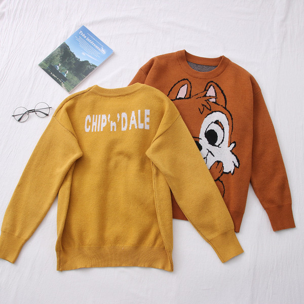 Νέο μοντέλο γυναικείο πουλόβερ με κεντήματα και στρογγυλή λαιμόκοψη