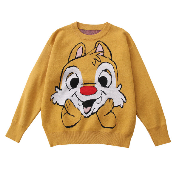 Νέο μοντέλο γυναικείο πουλόβερ με κεντήματα και στρογγυλή λαιμόκοψη