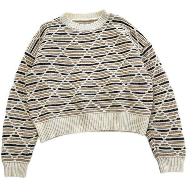 Naiste ovaalse kaelusega kampsun - lai mudel