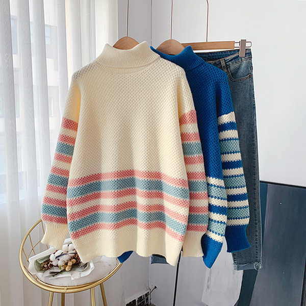 Naiste vabaaja kampsun - lai polo kraega mudel