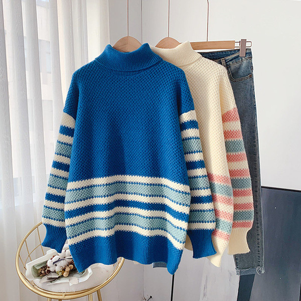 Naiste vabaaja kampsun - lai polo kraega mudel