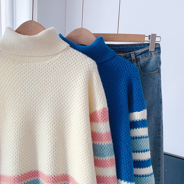 Naiste vabaaja kampsun - lai polo kraega mudel