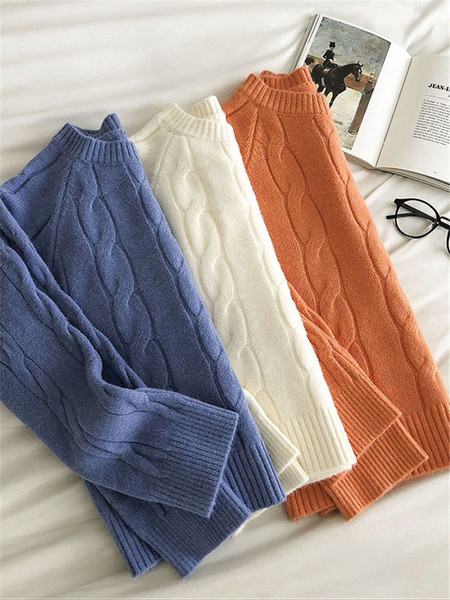 Γυναικείο casual πουλόβερ με οβάλ ντεκολτέ