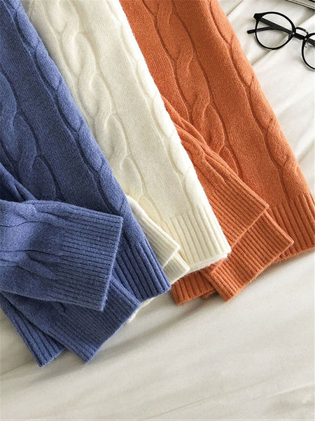 Γυναικείο casual πουλόβερ με οβάλ ντεκολτέ