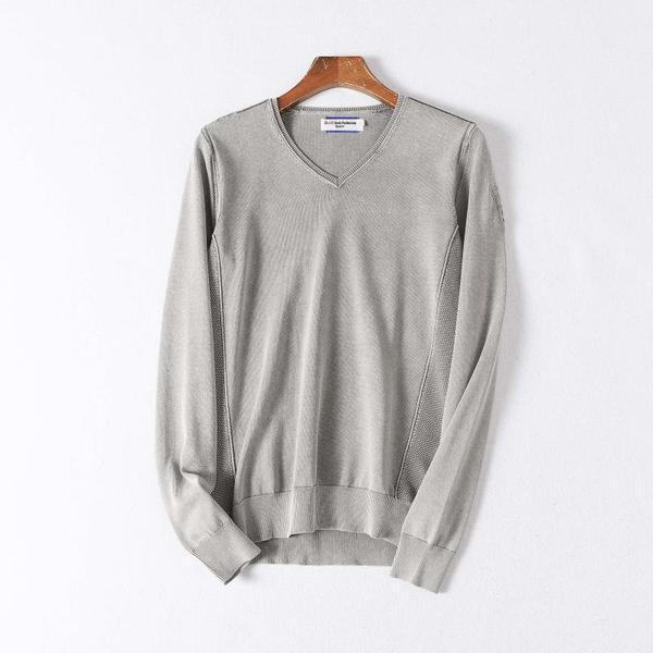 Spits kaelusega meeste kampsun tavaline mudel