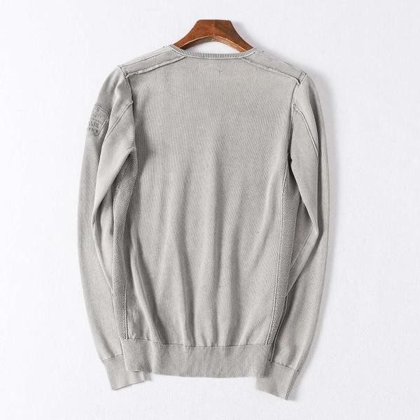 Spits kaelusega meeste kampsun tavaline mudel