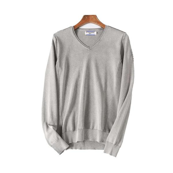 Spits kaelusega meeste kampsun tavaline mudel