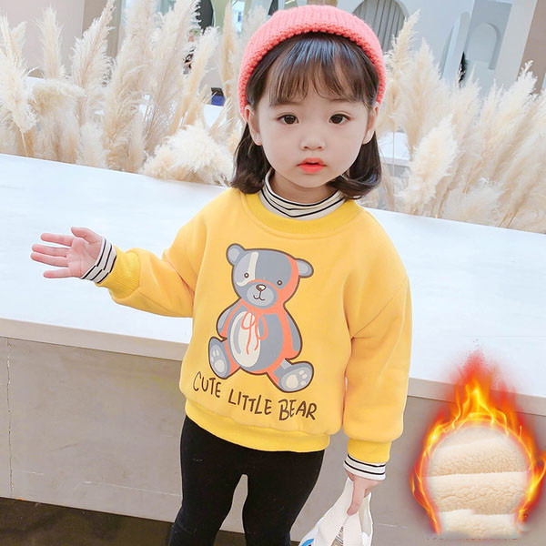 Moodne aplikatsiooni ja pikkade varrukatega laste kampsun tüdrukutele