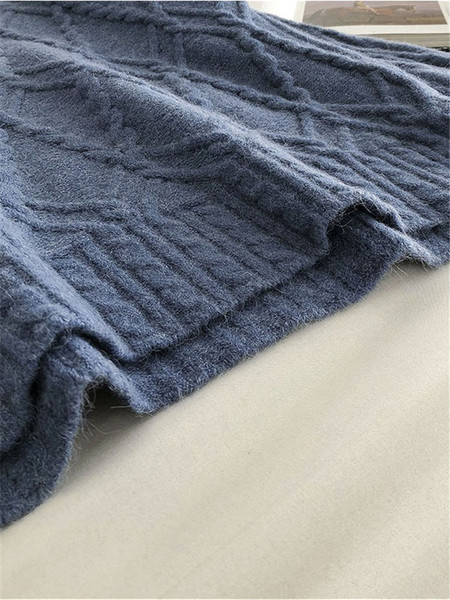 Casual γυναικείο πουλόβερ με στρογγυλή λαιμόκοψη