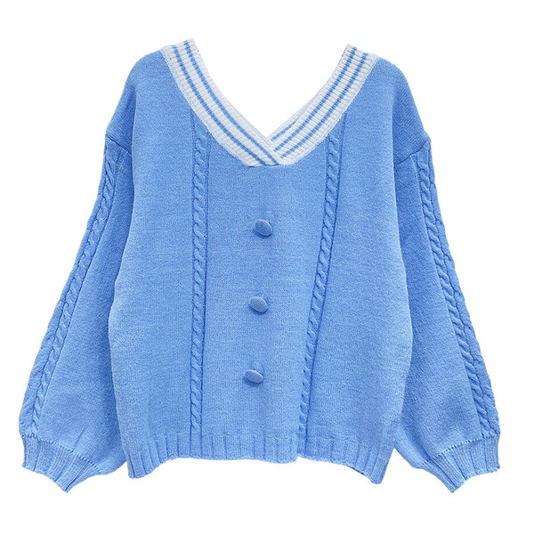 Naiste vabaaja kampsun spitsikaelusega - lai mudel