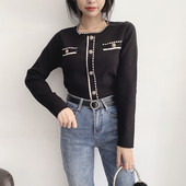 Kahes värvitoonis ovaalse kaelusega vabaaja naiste kampsun