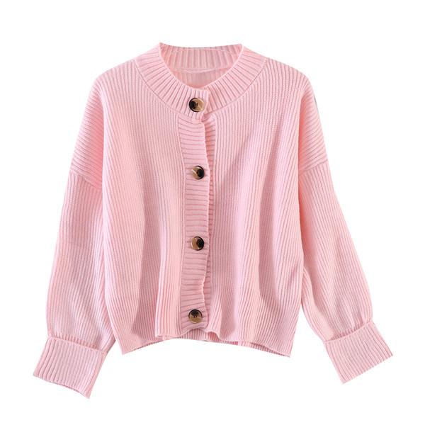 Γυναικείο casual γιλέκο με κουμπιά και μακριά μανίκια για το χειμώνα