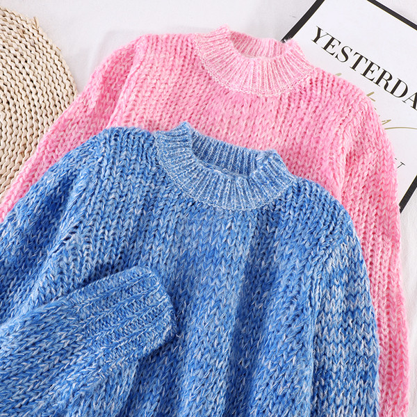 Casual γυναικείο πουλόβερ κλασικό μοντέλο κατάλληλο για το χειμώνα