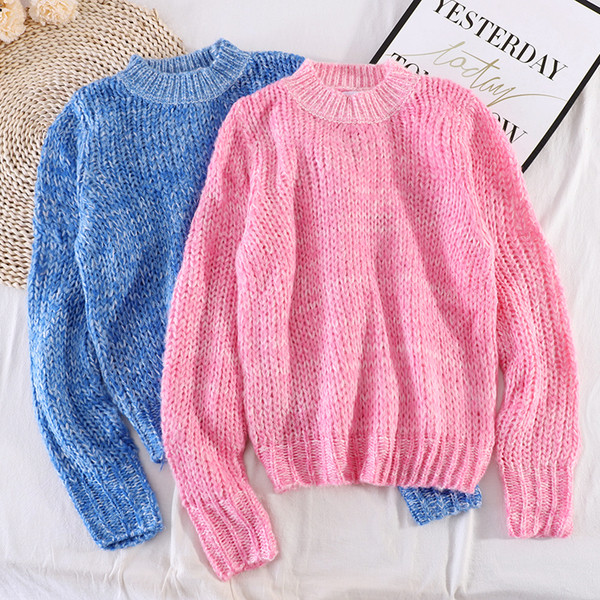 Casual γυναικείο πουλόβερ κλασικό μοντέλο κατάλληλο για το χειμώνα