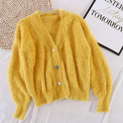 Naiste vabaaja värviliste nööpidega sulevest