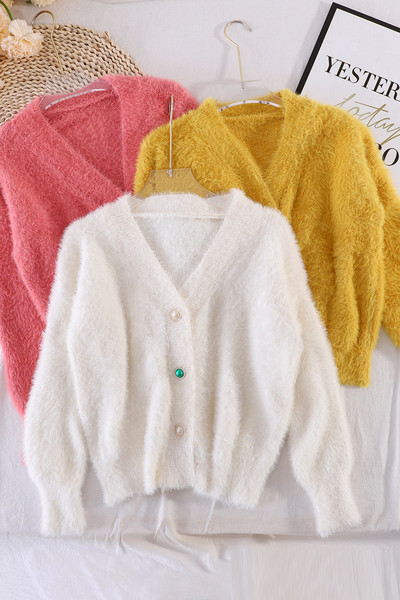 Naiste vabaaja värviliste nööpidega sulevest