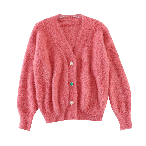 Naiste vabaaja värviliste nööpidega sulevest