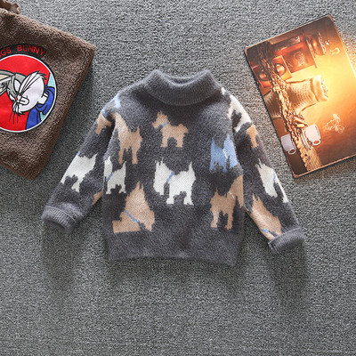 Παιδικό πουλόβερ με χαμηλό γιακά για αγόρια