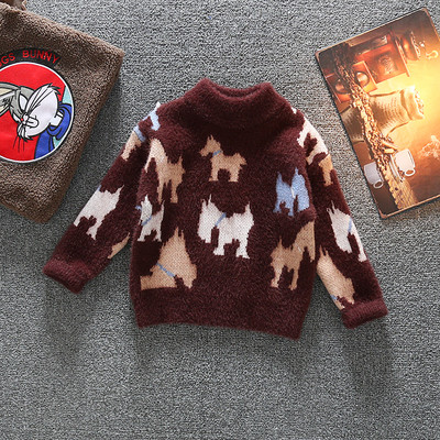 Παιδικό πουλόβερ με χαμηλό γιακά για αγόρια