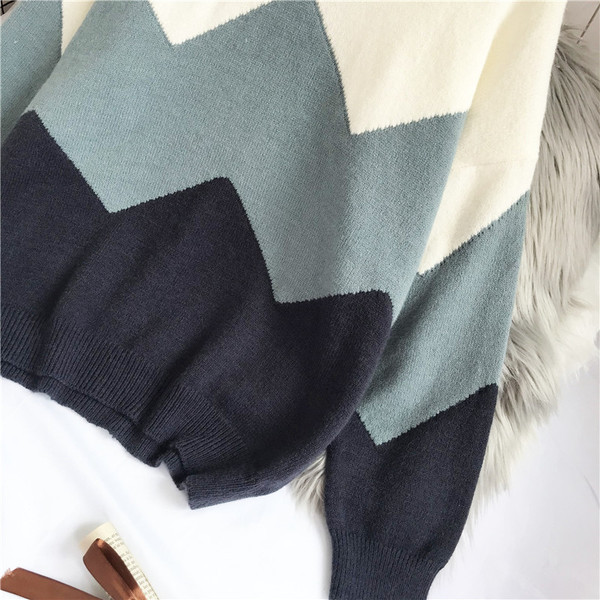 Νέο μοντέλο γυναικείο πουλόβερ με στρογγυλή λαιμόκοψη