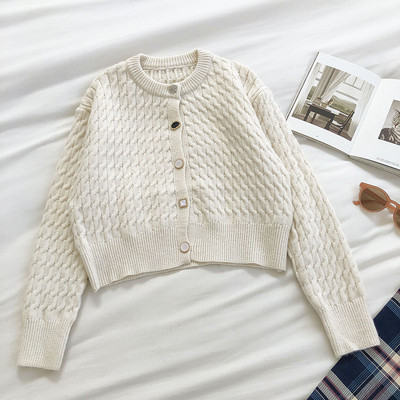 Casual γυναικεία ζακέτα με χρωματιστά κουμπιά