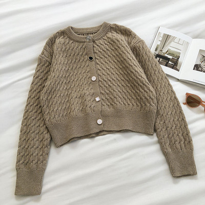 Casual γυναικεία ζακέτα με χρωματιστά κουμπιά