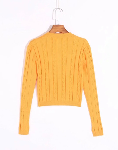 Casual ζακέτα με κουμπιά κοντό μοντέλο