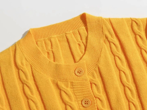 Casual ζακέτα με κουμπιά κοντό μοντέλο