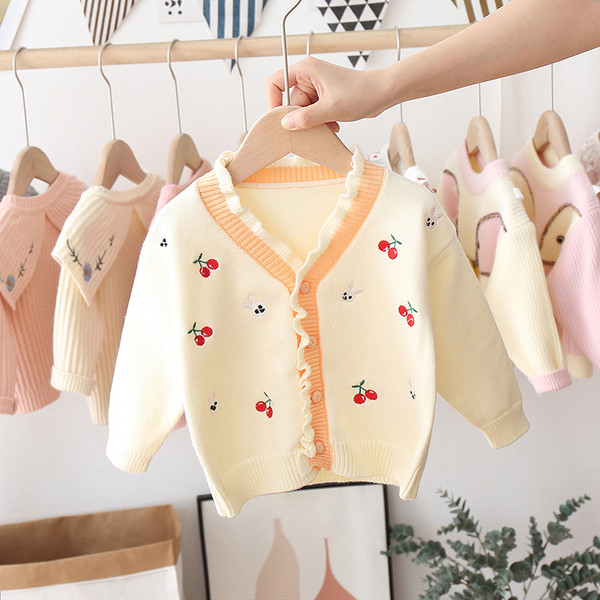 Μοντέρνα παιδική ζακέτα με κέντημα