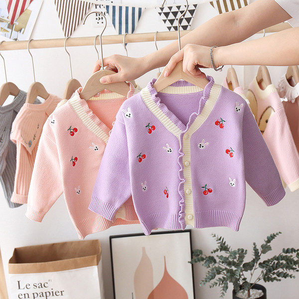 Μοντέρνα παιδική ζακέτα με κέντημα