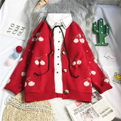 Uut mudelit naiste kirsitaskutega kardigan